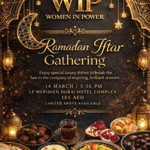 14 March | 5:30 PM - 8:30 PM | LE MERIDIEN DUBAI HOTEL AND CONFERENCE CENTRE